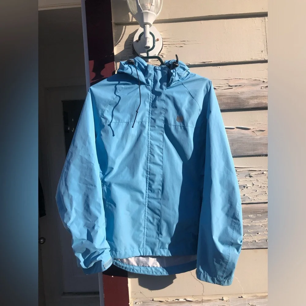 Vibrant bleu Rain Coat - Picture 1 of 5